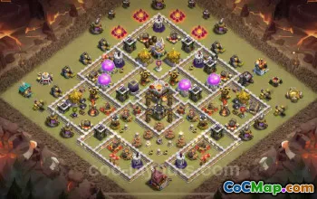 Top TH11 War Base 2025: Anti-Everything Hybrid Layout #20168