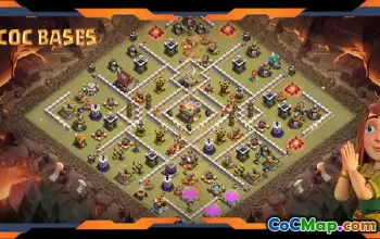 Top TH11 War Base with Anti 3 Star Layout #57454