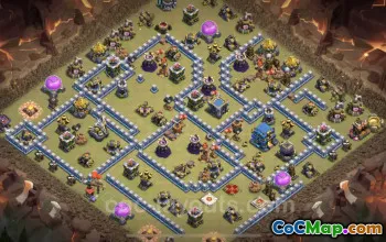 Top TH12 Anti 2 Stars War Base | Best Clash of Clans Defense #20605