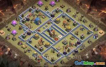 Top TH12 Anti 2 Stars War Base | Clash of Clans Copy #20792