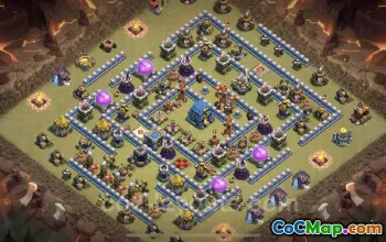 Top TH12 Anti 3 Star War Base with Link – Clash of Clans #25662
