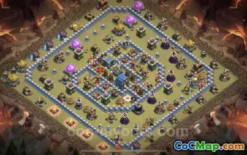 Top TH12 Anti 3 Stars War Base - Clash of Clans Link #20884