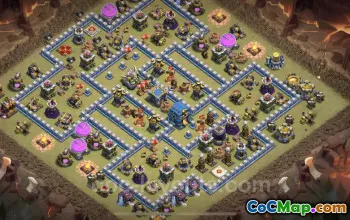 Top TH12 Anti 3 Stars War Base & Link for Clash of Clans #20744