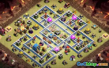 Top TH12 Clan War & Trophy Base Layouts #53360
