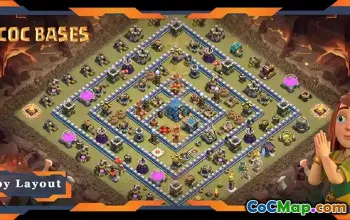 Top TH12 Clash of Clans Base: Anti 2 Stars & Anti Air Layout #20474