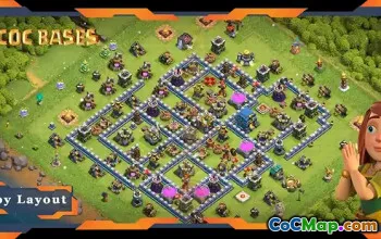 Top TH12 Farming Base: Anti-Everything Hybrid Layout #19123
