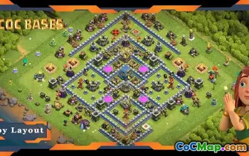 Top TH12 Farming Base: Anti-Everything Hybrid Layout #20484