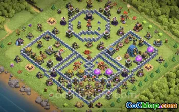 Top TH12 Farming Base Copy - Anti 3 Stars Layout for COC #20699
