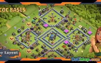 Top TH12 Hybrid Base - Anti 3 Stars & Electro Dragon Layout #20491