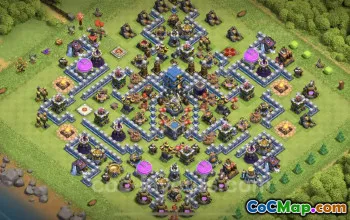 Top TH12 Hybrid Base - Anti-Everything Defense & Links #25644