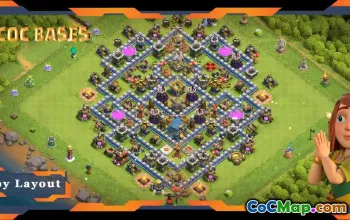 Top TH12 Max Farming Base: Anti-Everything Hybrid Layout #19086