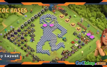 Các căn cứ Troll TH12 hàng đầu có liên kết - Clash of Clans Layouts #18153
