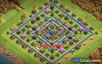 Top TH12 Trophy Base: Anti 2 Stars & Air Defense | Clash of Clans #23660