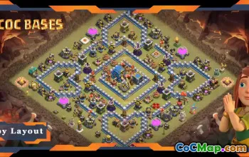 Top TH12 War Base: Anti 2 Star Layout for Clash of Clans #19063