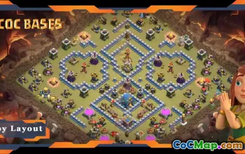 Top TH12 War Base - Anti 3 Star Electro Dragon Layout #19070