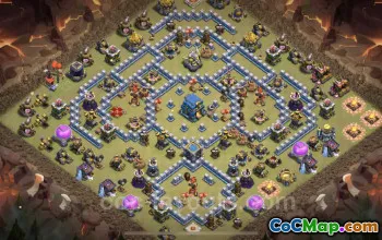 Top TH12 War Base: Anti Air & Electro Dragon Defense #25666