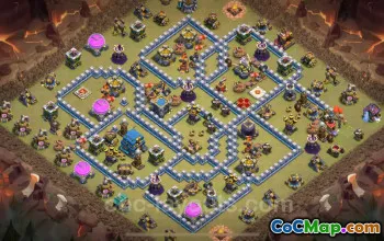 Top TH12 War Base Copy: Max Levels & Anti-Everything #20510
