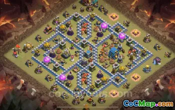 Top TH12 War Base Links | Hybrid Defense for 2025 #20498
