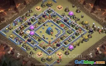 Top TH12 War Base: Max Levels, Anti-Everything with Link #25659