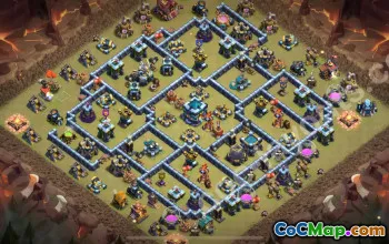 Top TH13 Anti 3 Stars War Base 2025 #55437