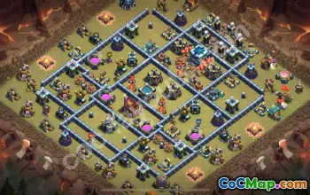 Top TH13 Anti 3 Stars War Base 2025 #55438