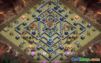 Top TH13 Anti 3 Stars War Base: Copy & Link Included #25850