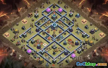 Top TH13 Anti 3 Stars War Base - Legend League Link #25703