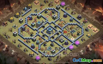 Top TH13 Anti 3 Stars War Base with Link - Clash of Clans #25925