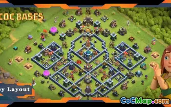Top TH13 Base: Anti 2 Stars Layout & Link - Clash of Clans #20885
