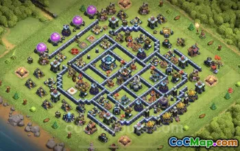 Top TH13 Base Copy: Anti-Air & Electro Dragon Defense #25970