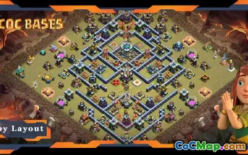 Top TH13 Base Layout: Anti 2 Star & Anti Air for COC #20915
