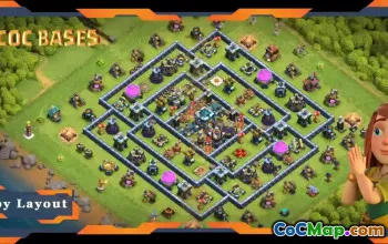 Top TH13 Base Layouts - Anti 3 Star & Hybrid Links #20751