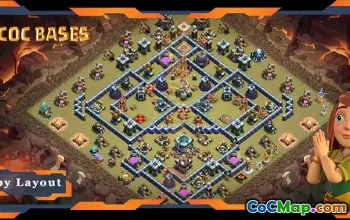 Principais layouts básicos do TH13: Anti 3 estrelas e links - Clash of Clans #18182