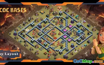 Top TH13 Base Layouts: Anti-3 Star & War Links for COC #20703
