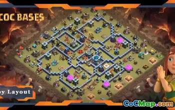 Top TH13 Base Layouts for WarCWL & Defense - Clash of Clans #20913