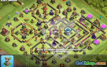 Top TH13 Clash of Clans Base Layouts with Links #54619