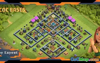 Top TH13 Defence Base - Anti 2 & 3 Stars Layouts | COC #21005