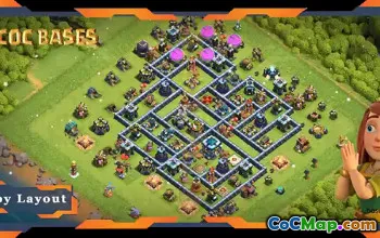 Top TH13 Defense Base: Anti Trophy & Everything Layout #19056