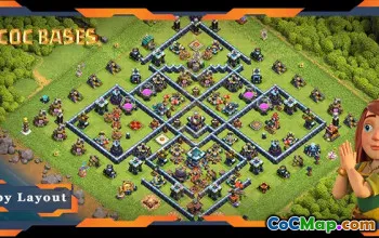 Top TH13 Farming Base - Anti Everything & Hybrid Layout #18996