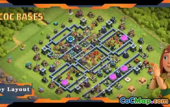 Top TH13 Hybrid Base: Defense & Farming Layouts | CoC #19013