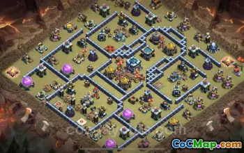 Top TH13 Hybrid War Base Links for Clash of Clans #21164