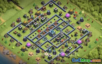 Top TH13 Trophy Base: Anti 3 Stars & Links - Clash of Clans #21301