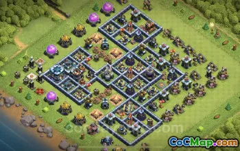 Top TH13 Trophy Base: Anti-Everything Defense - Clash of Clans #25761