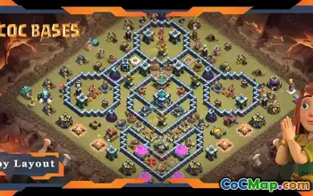 Top TH13 War Base: Anti 3 Stars & Electro Dragon Layout #20831