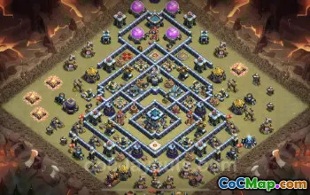 Top TH13 War Base: Anti Air & Electro Dragon Link for COC #21287