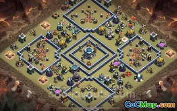 Top TH13 War Base: Anti Air, Legend League - Clash of Clans #25835