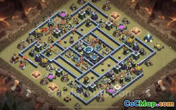Top TH13 War Base: Anti-Air, Legend League & Link #21307