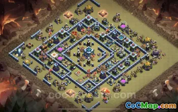 Top TH13 War Base - Anti Everything & Copy Link for COC #25920