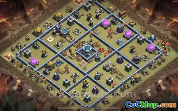 Top TH13 War Base: Anti Everything with Link - Clash of Clans #21169