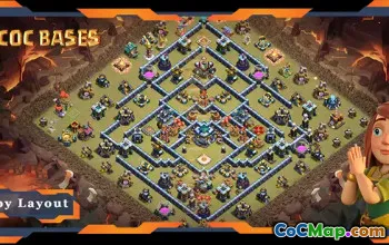 Лучший макет военной базы TH13 — Анти 2 звезды | Столкновение кланов #18189